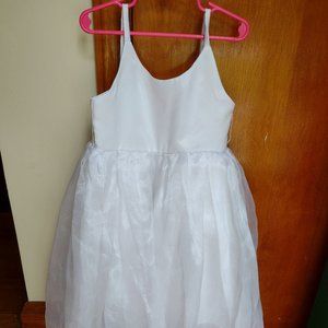 Barefoot Fairy Girls White Dress - Wedding or Play